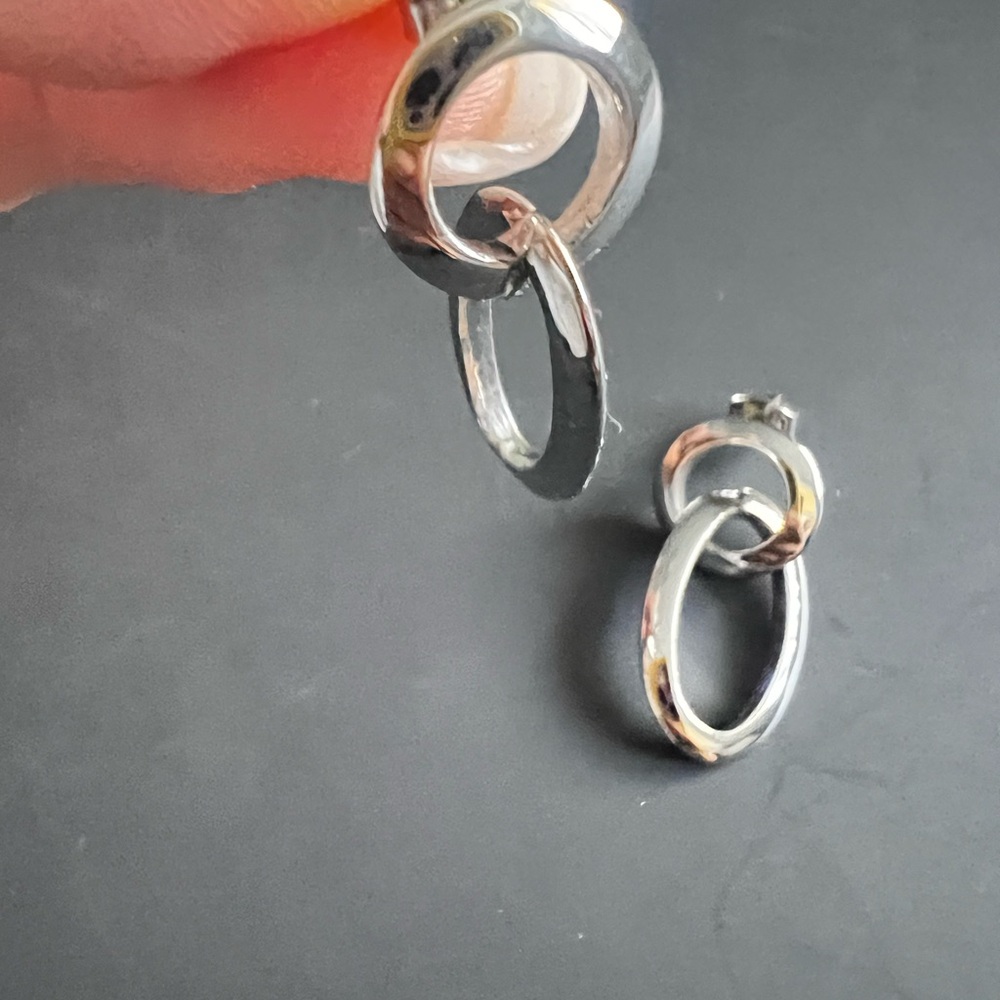 Elegant Silver Hoop Earrings